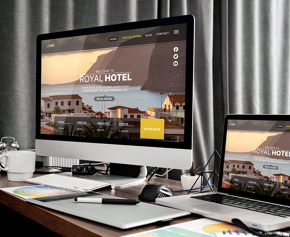 Hotelbuchungsseite IBE Channelmanager