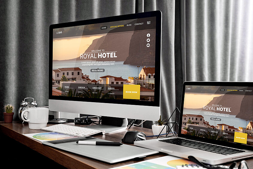 Hotelbuchungsseite IBE Channelmanager