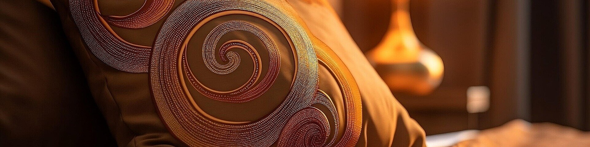 Hotelzimmer mit einem Bett und einem modernen Kissen